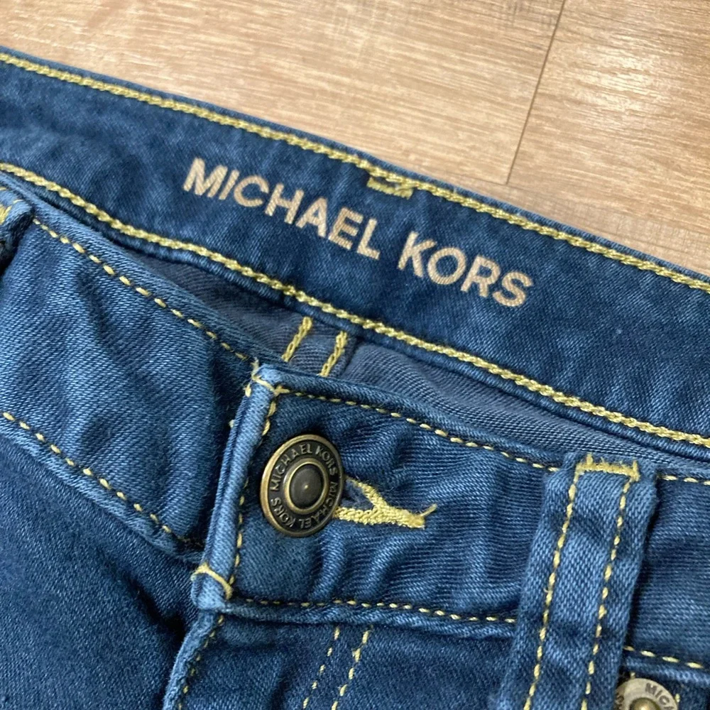 MICHAEL Michael Kors | Women’s Izzy Skinny Dark Wash Jeans - Picture 8 of 11